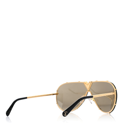 Louis Vuitton LV Drive Sunglasses Z0897E Gold 4 of 8