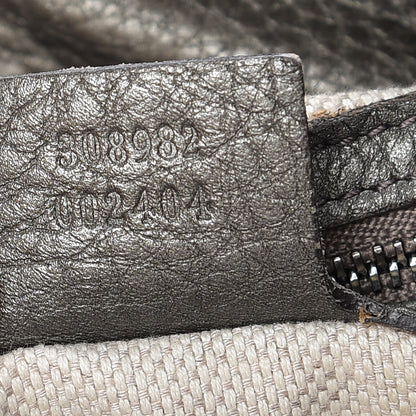 Gucci Metallic Pebbled Calfskin Medium Soho Chain Shoulder Bag Sasso 8 of 22