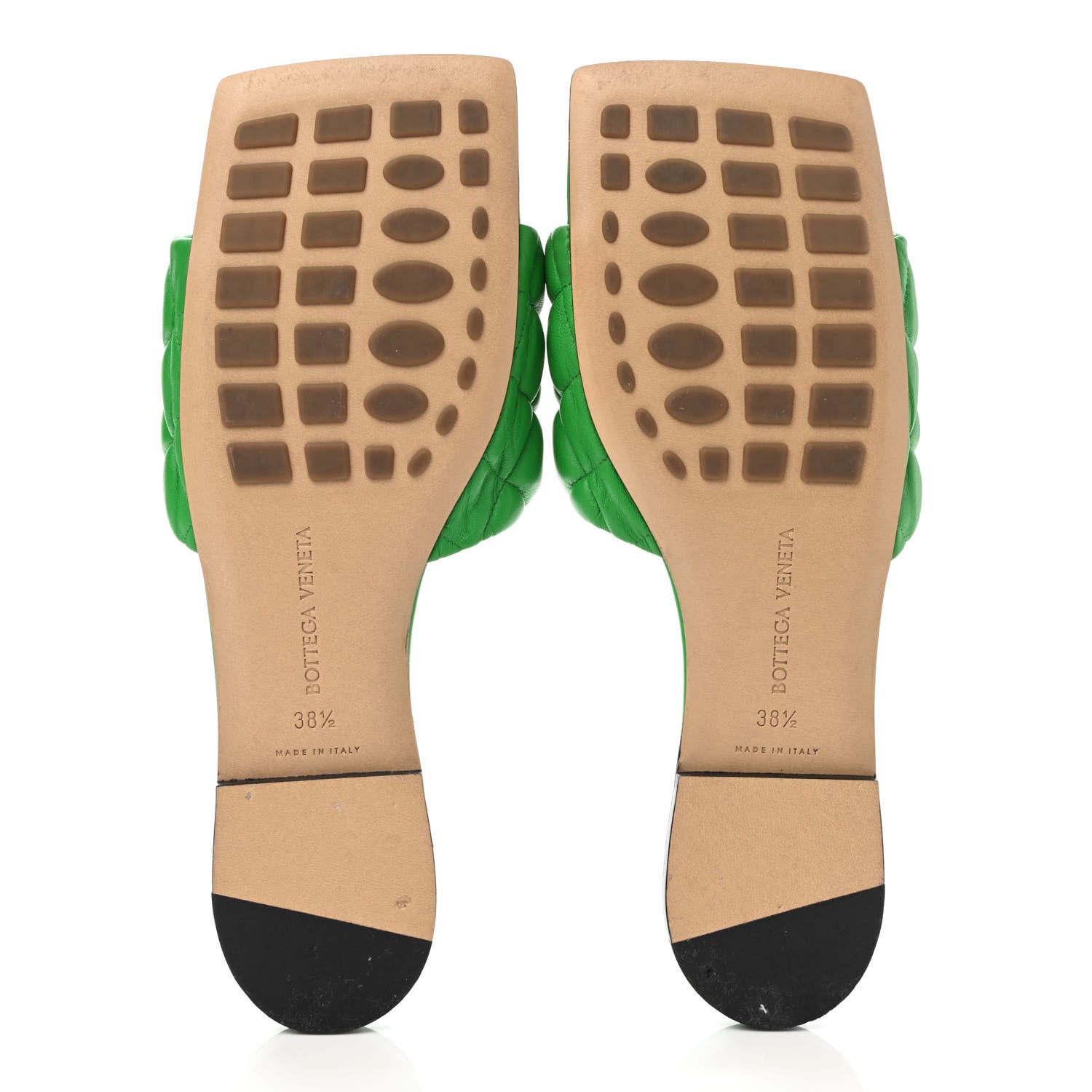 Bottega Veneta Nappa Matelasse Padded Flat Sandals 38.5 Parakeet 5 of 8