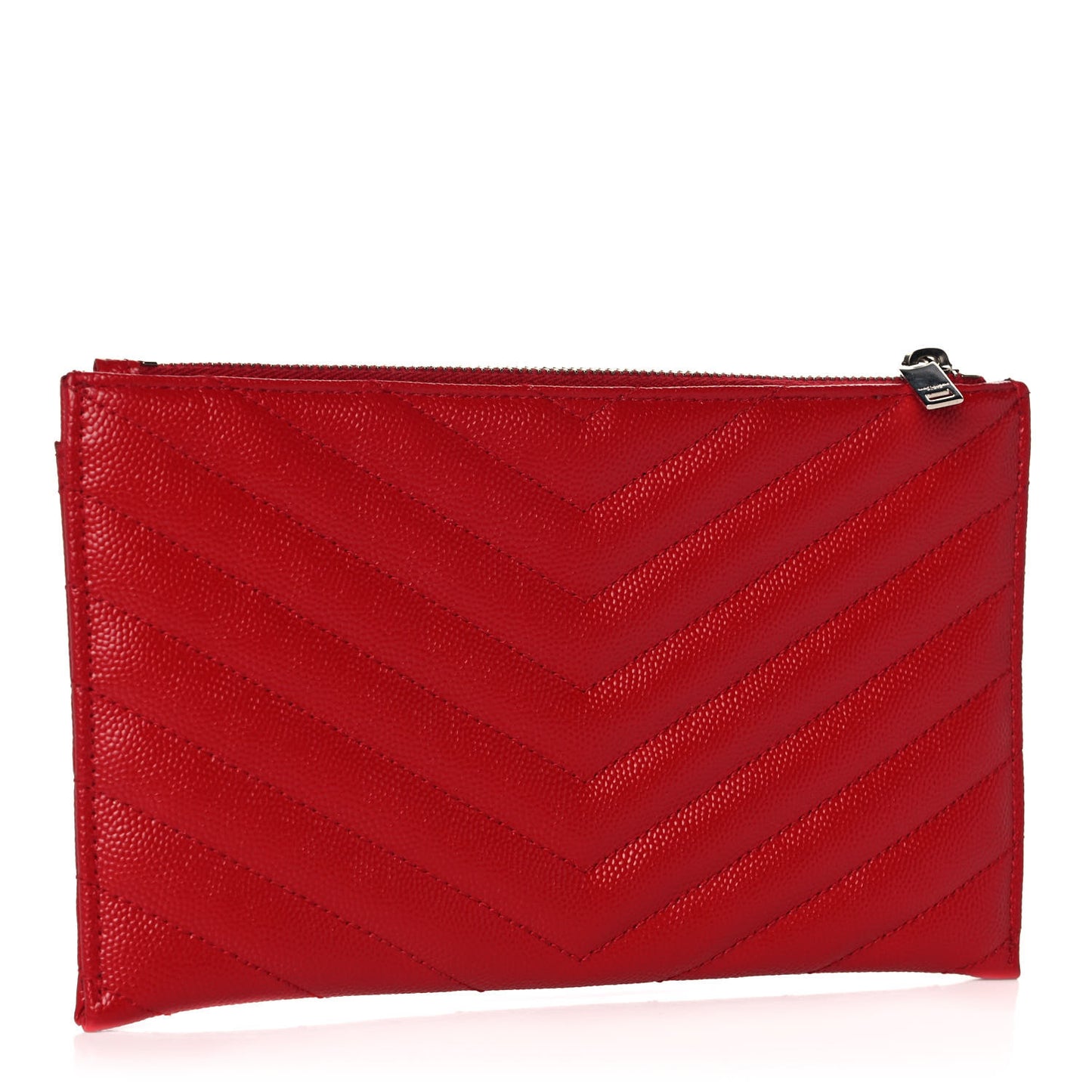 Grain De Poudre Chevron Monogram Bill Pouch Rouge Eros