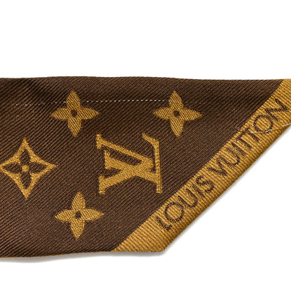 Louis Vuitton Silk Monogram Infinity BB Bandeau Brown 5 of 8