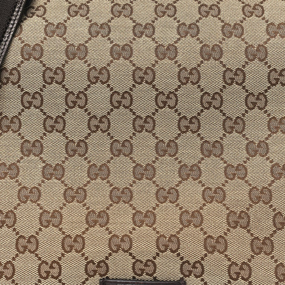 Gucci Monogram Small Flap Messenger Bag Beige Dark Brown 8 of 10