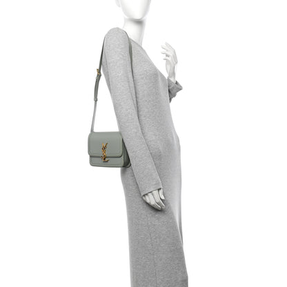 Saint Laurent Smooth Calfskin Small Solferino Satchel Acqua 2 of 12