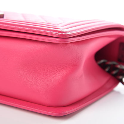 Chanel Calfskin Quilted Medium Boy Flap Pink 10 of 11