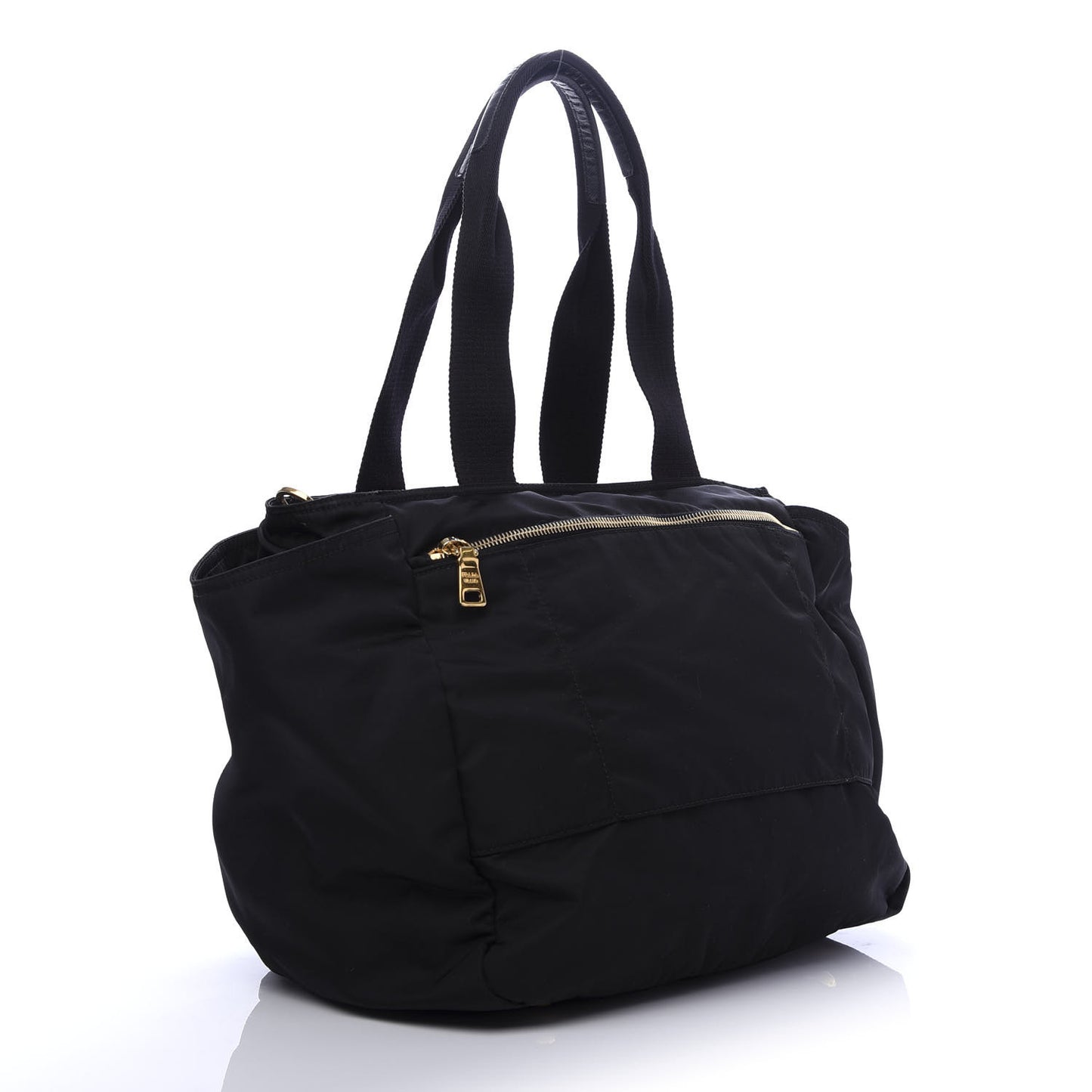 Tessuto Nylon Vela Diaper Bag Black