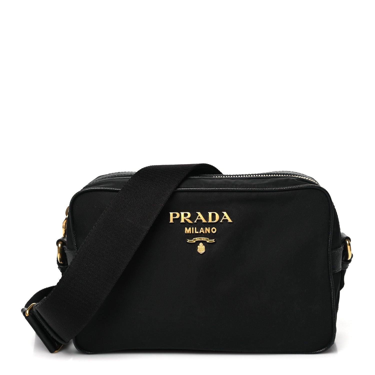 Prada Tessuto Nylon Soft Calf Camera Bag Black 1 of 11