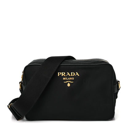Prada Tessuto Nylon Soft Calf Camera Bag Black 1 of 11