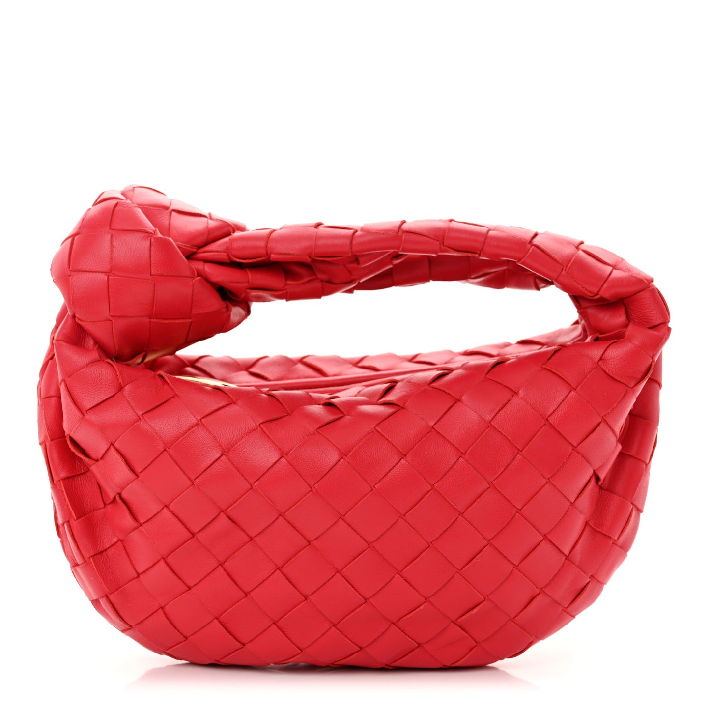 Nappa Intrecciato Mini Jodie Cranberry