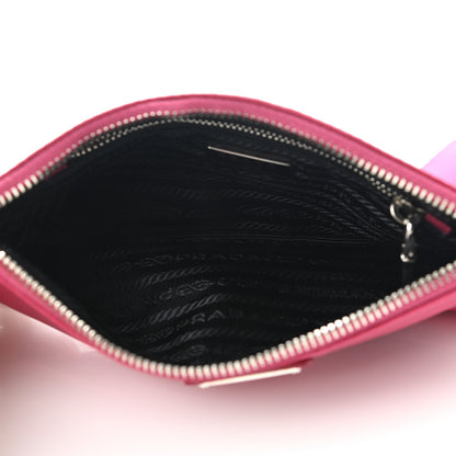 Prada Tessuto Nylon 2 In 1 Clutch Fuchsia Red 5 of 12
