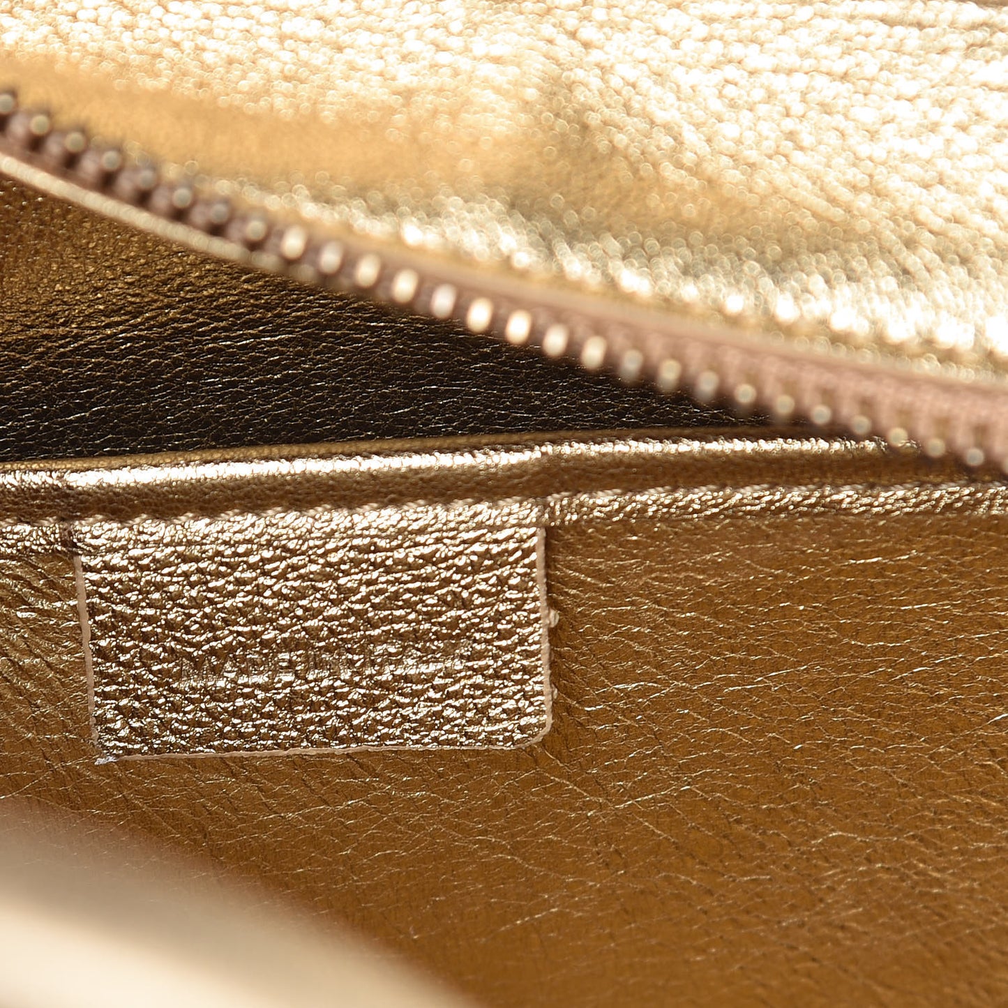 Laminated Lambskin Nano Luggage Gold
