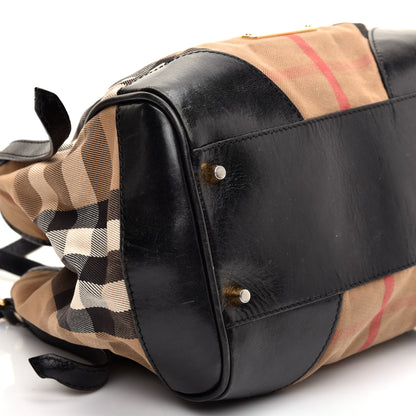 Burberry House Check Small Canterbury Tote Black 6 of 10