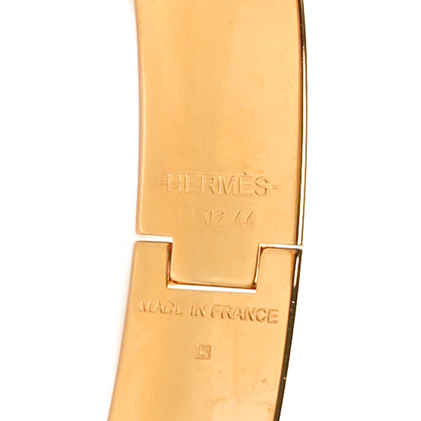 Hermes Enamel Narrow Clic Clac H Bracelet PM White 5 of 6
