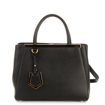 Fendi Vitello Elite Petite 2Jours Tote Black 1 of 7