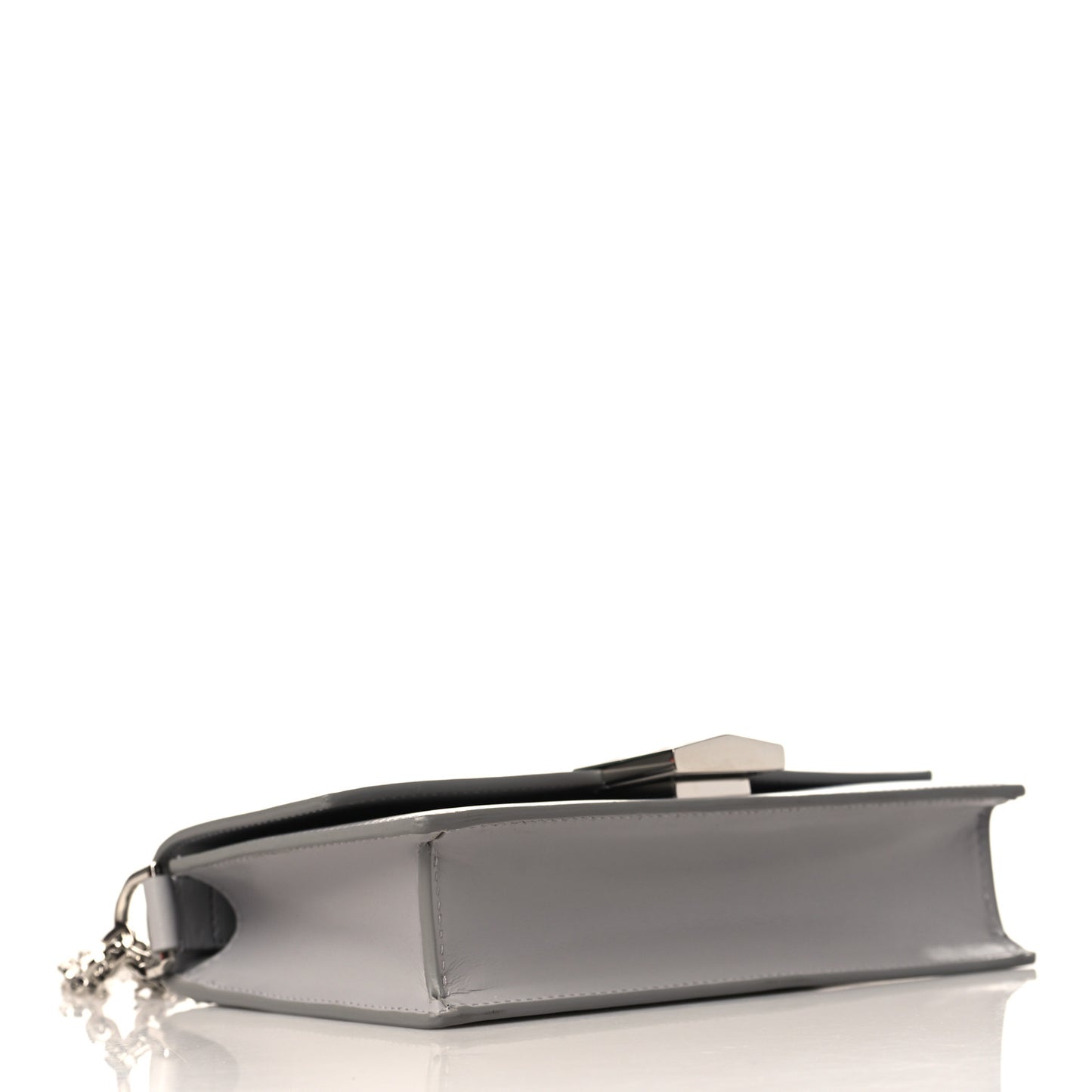 Calfskin Medium 4G Chain Shoulder Bag Cloud Grey