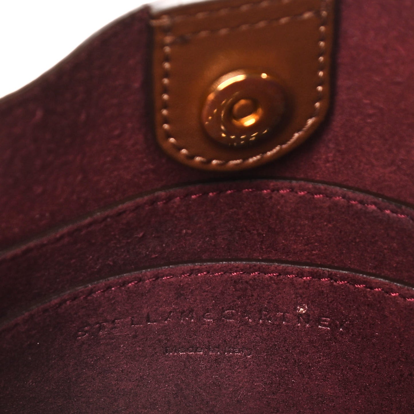 Eco Alter Nappa Perforated Logo Tiny Crossbody Cinnamon