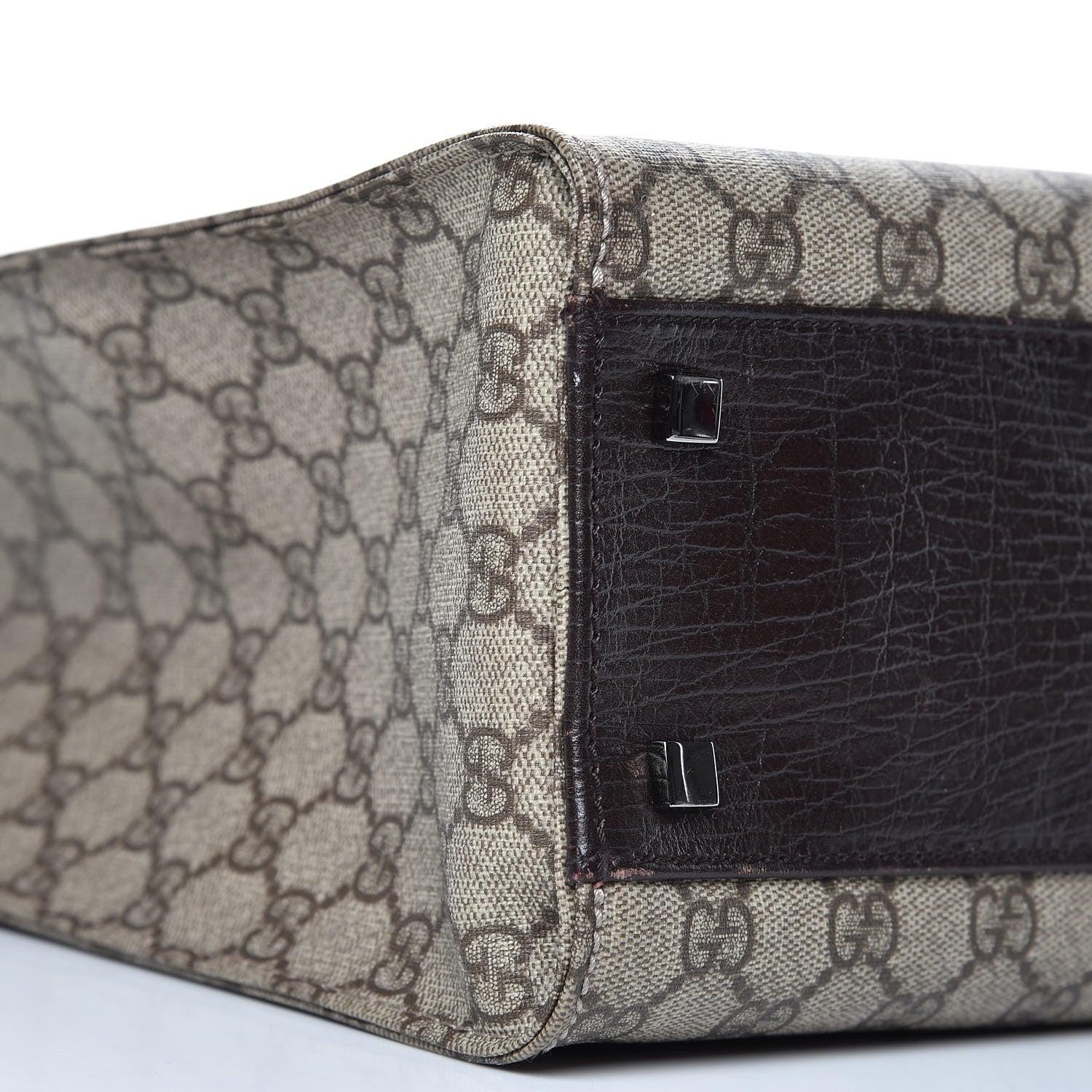 Gucci GG Plus Monogram Small Vertical Tote Dark Brown 9 of 16
