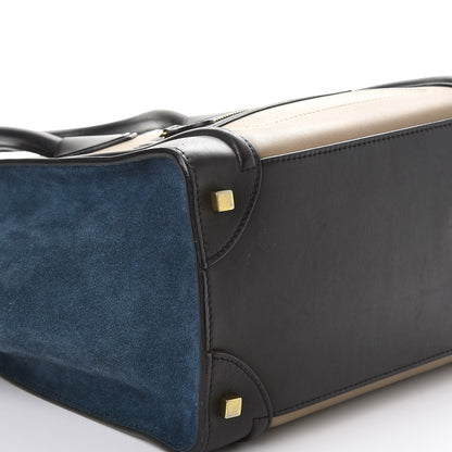 Celine Smooth Calfskin Suede Mini Tri-Color Luggage Beige 14 of 15