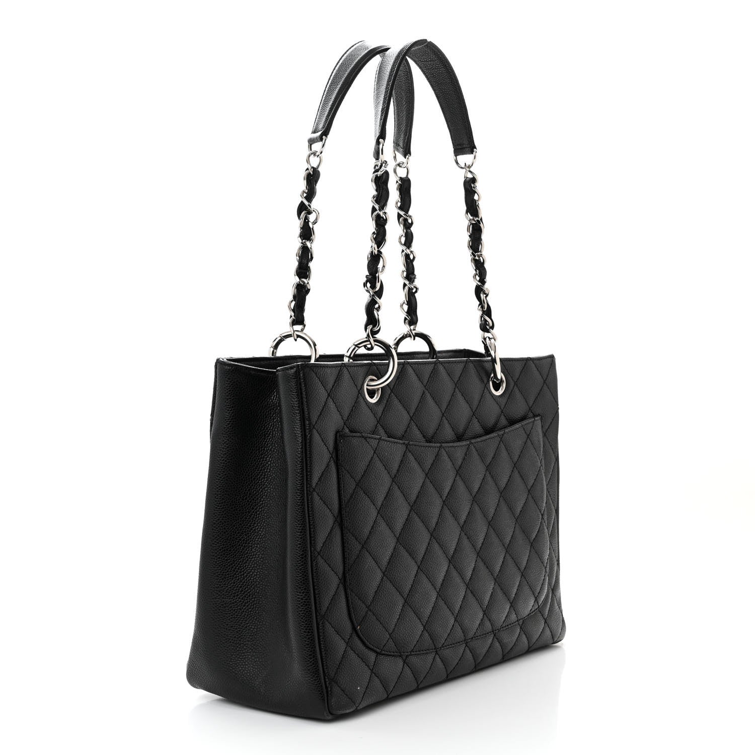 Chanel Caviar Quilted Grand Shopping Tote GST Black 3 of 13