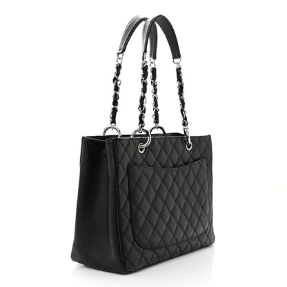 Chanel Caviar Quilted Grand Shopping Tote GST Black 3 of 13