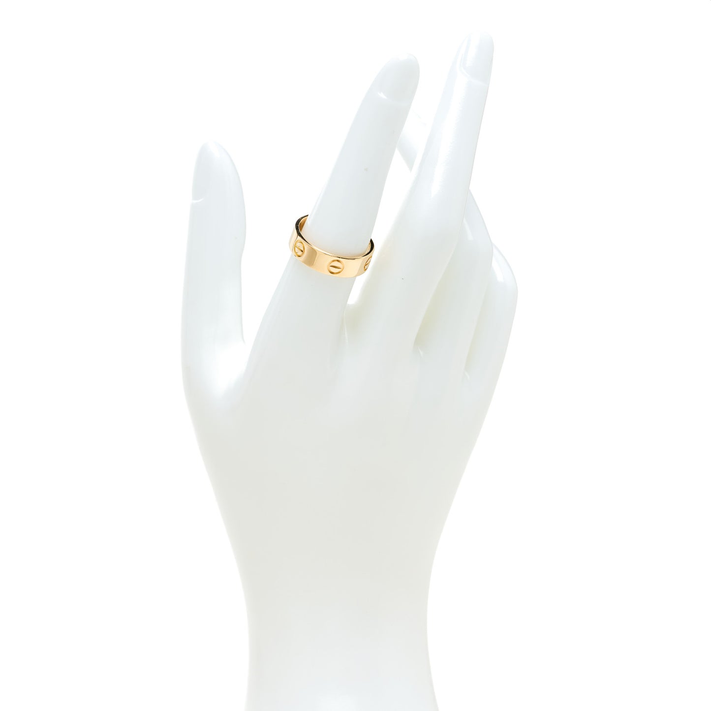 18K Yellow Gold 5.5mm LOVE Ring 54 7