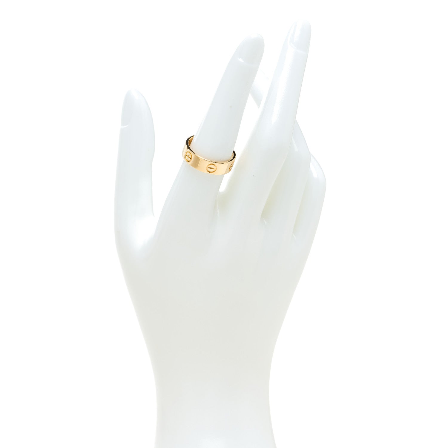 Cartier 18K Yellow Gold 5.5mm LOVE Ring 54 7 2 of 5