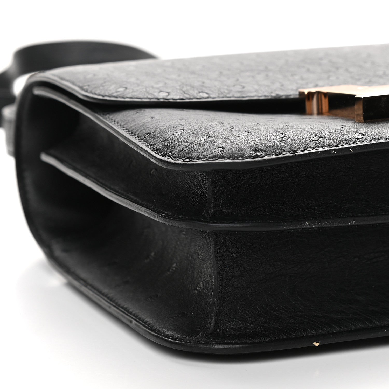 Hermes Ostrich Constance 24 Black 8 of 9