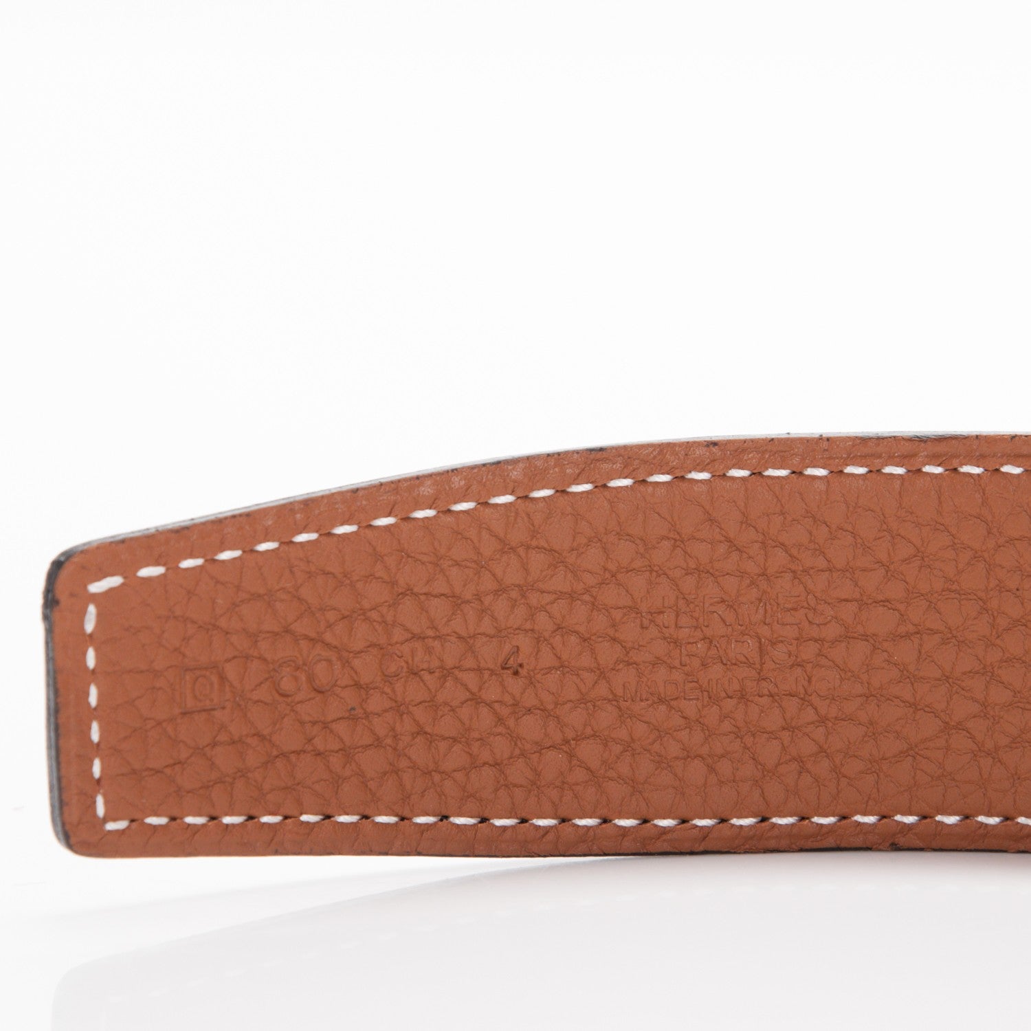 Hermes Box Togo 32mm H Belt 80 Black Gold 6 of 6