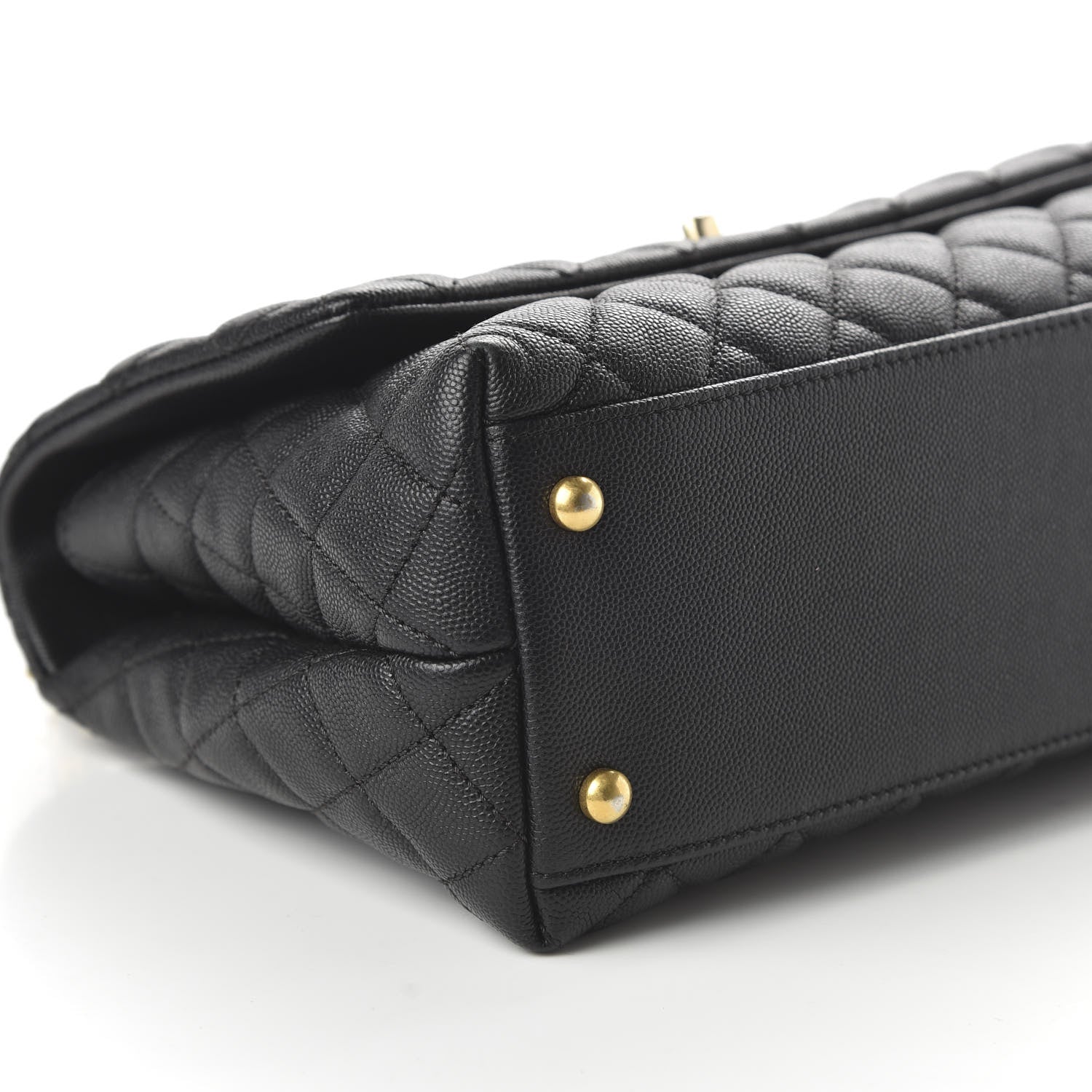 Chanel Caviar Quilted Small Coco Handle Flap Black 6 of 11