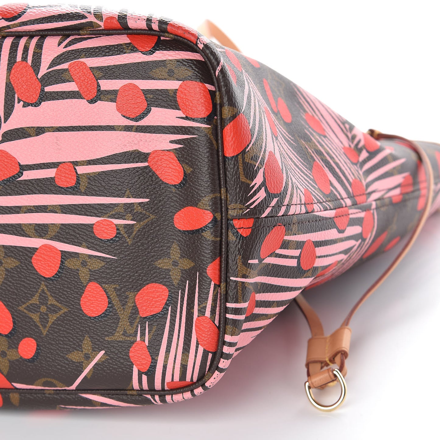 Monogram Jungle Dots Neo Neverfull MM Sugar Pink Poppy