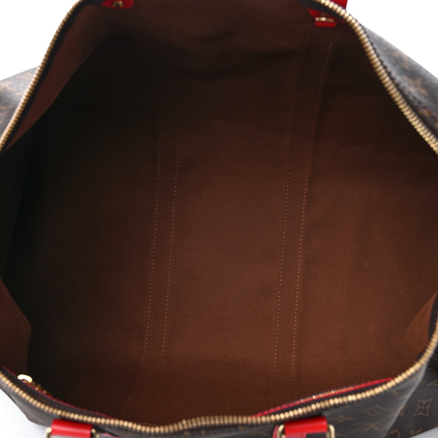 Louis Vuitton Calfskin Monogram Keepall Bandouliere 50 Coquelicot 4 of 9