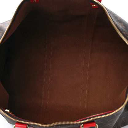 Louis Vuitton Calfskin Monogram Keepall Bandouliere 50 Coquelicot 4 of 9