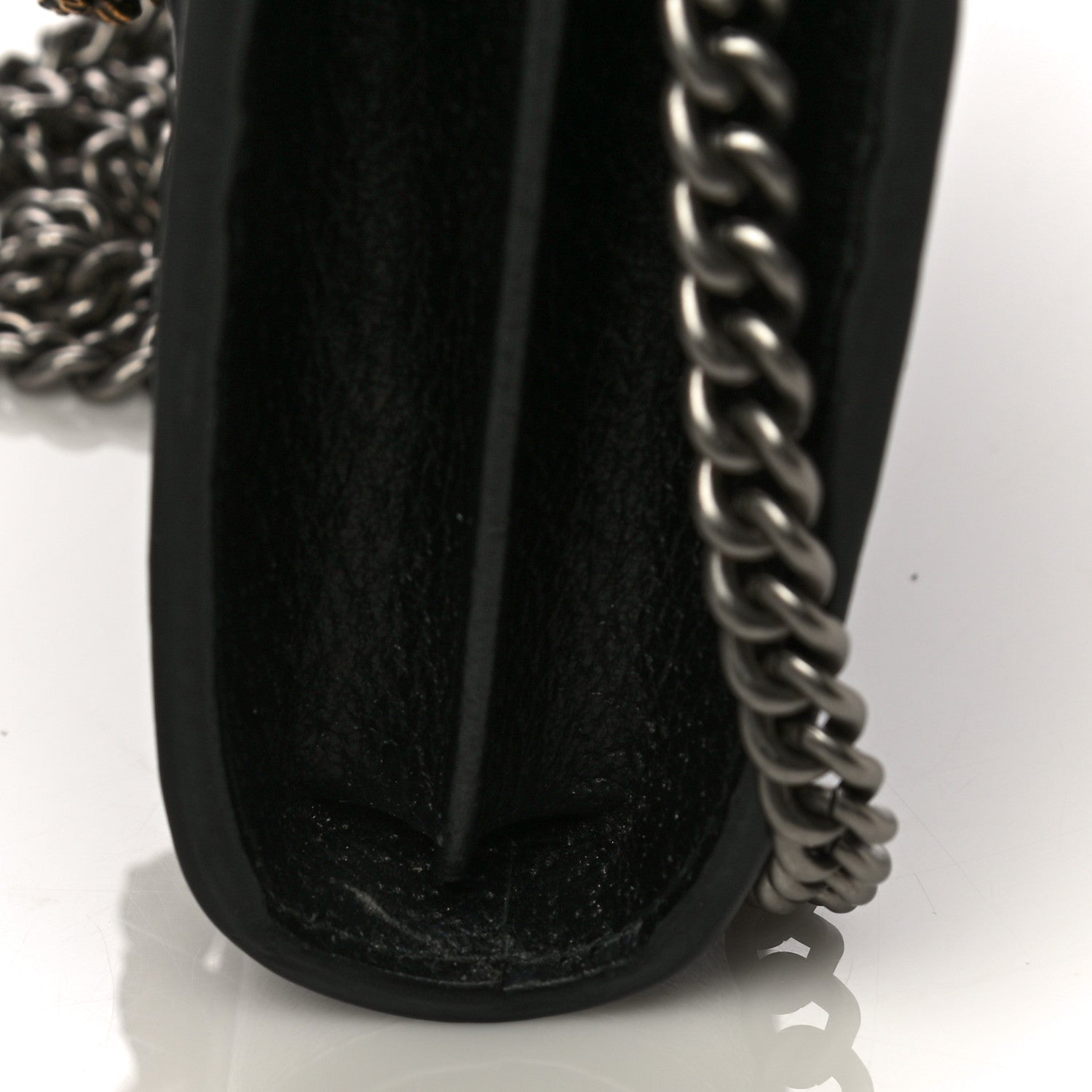 Gucci Calfskin Web Mini Dionysus Chain Wallet Black 14 of 14