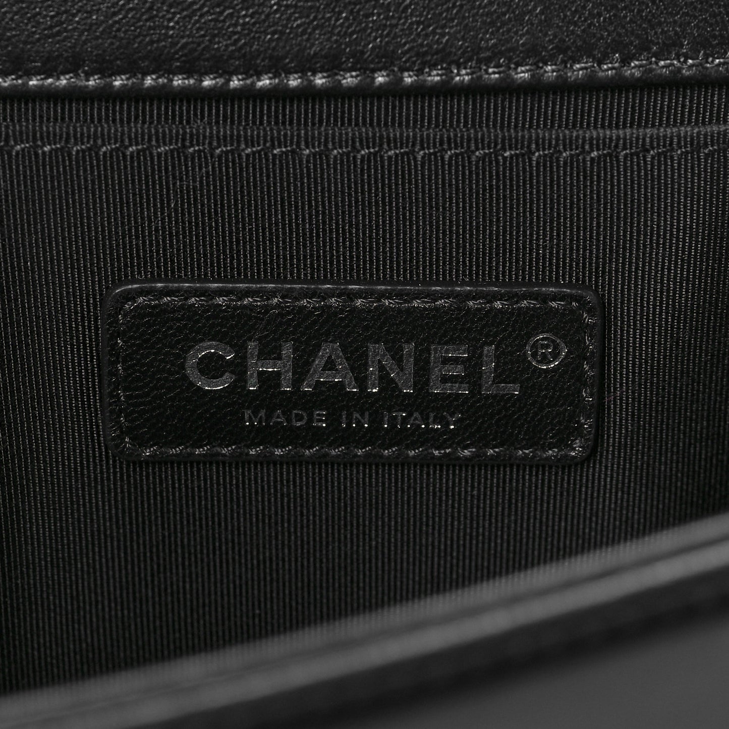 Calfskin Quilted Medium Boy Flap Black