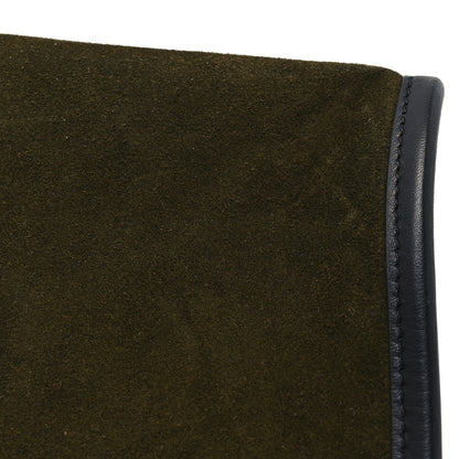 Alexander McQueen Suede T-Bar Chain Tote Military Black 10 of 10