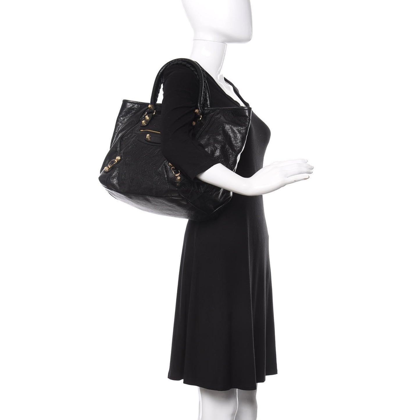 Agneau Giant 12 Gold Hardware S Sunday Tote Black