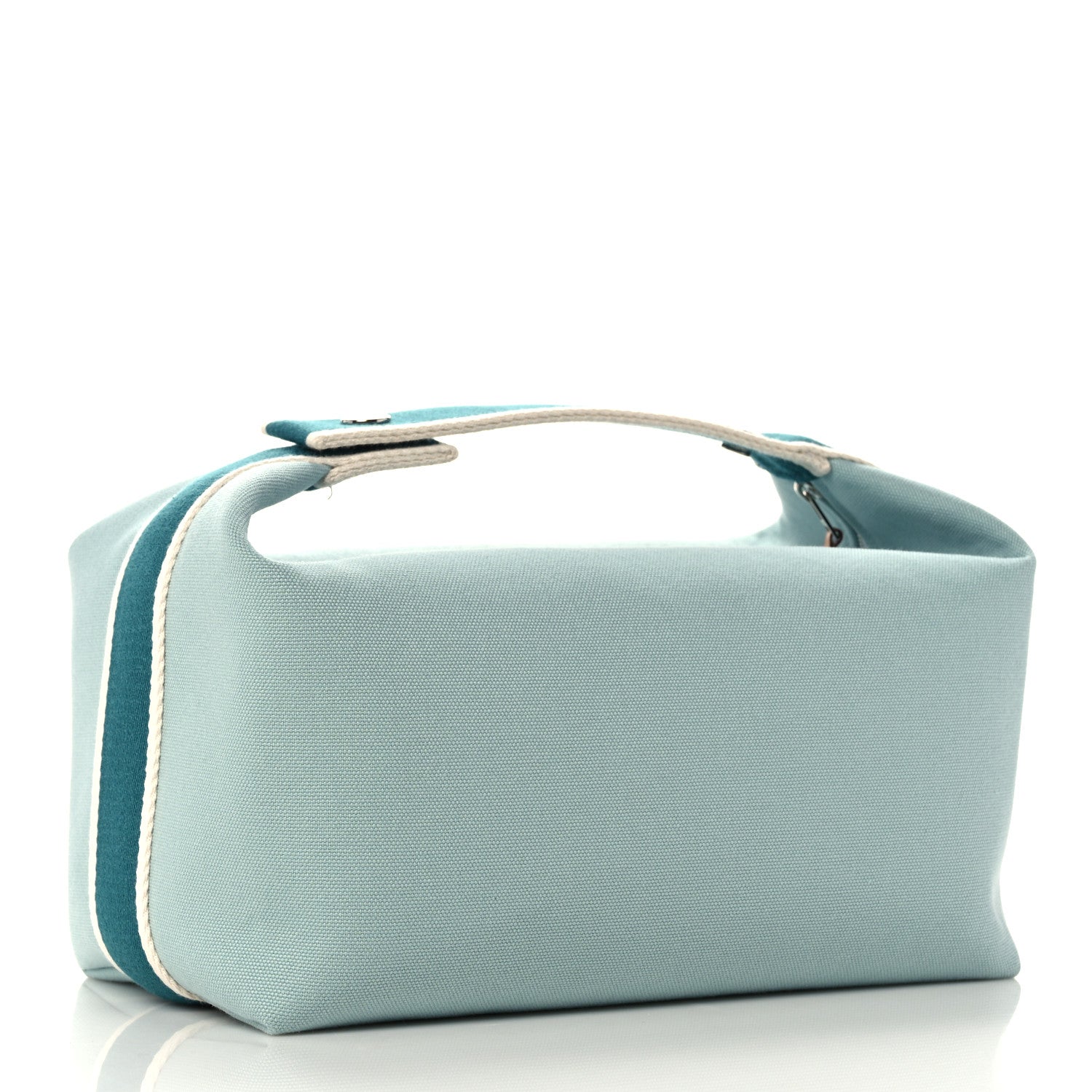 Hermes Canvas Large Bride-A-Brac Pouch Eucalyptus 3 of 10