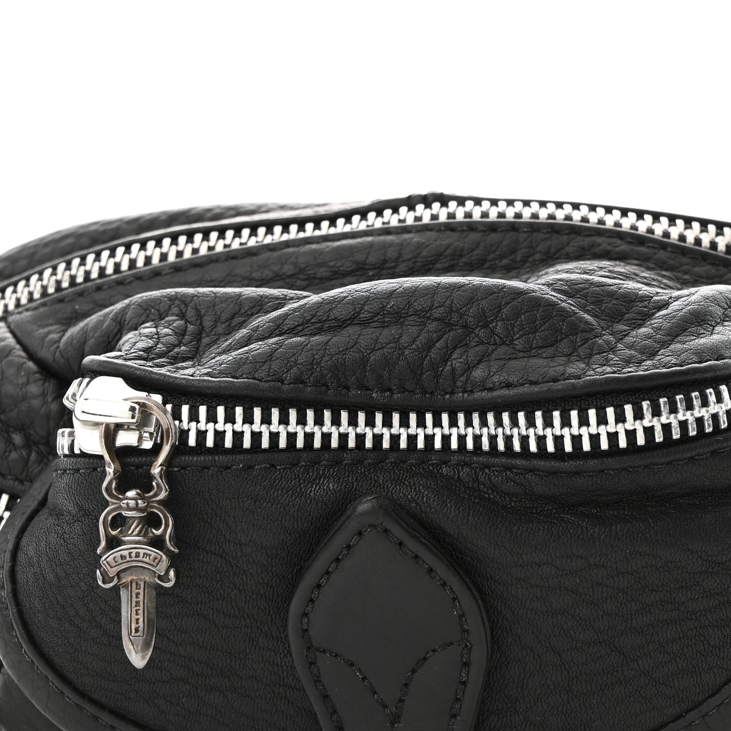 Grained Calfskin Snat Pack Gunslinger Waist Bag Black