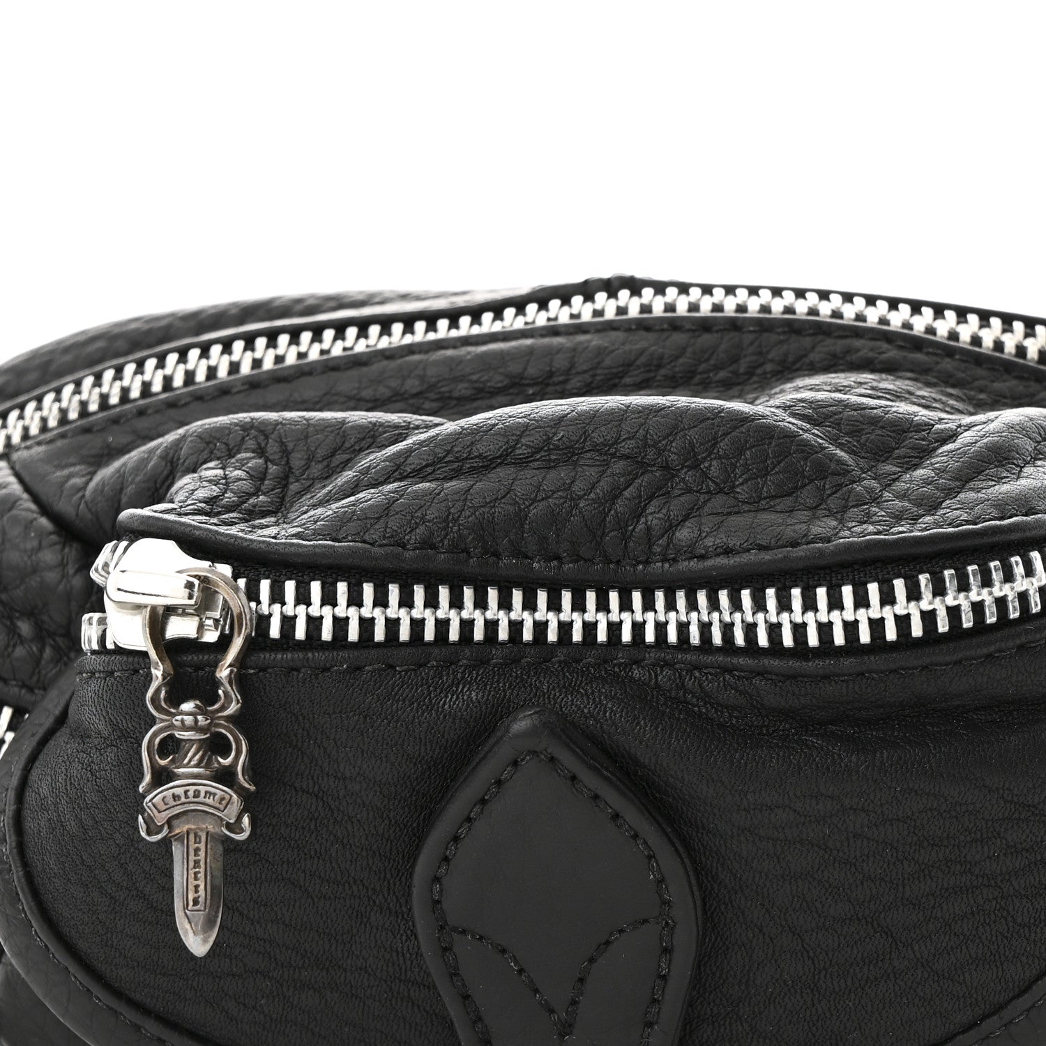 Chrome Hearts Grained Calfskin Snat Pack Gunslinger Waist Bag Black 7 of 10