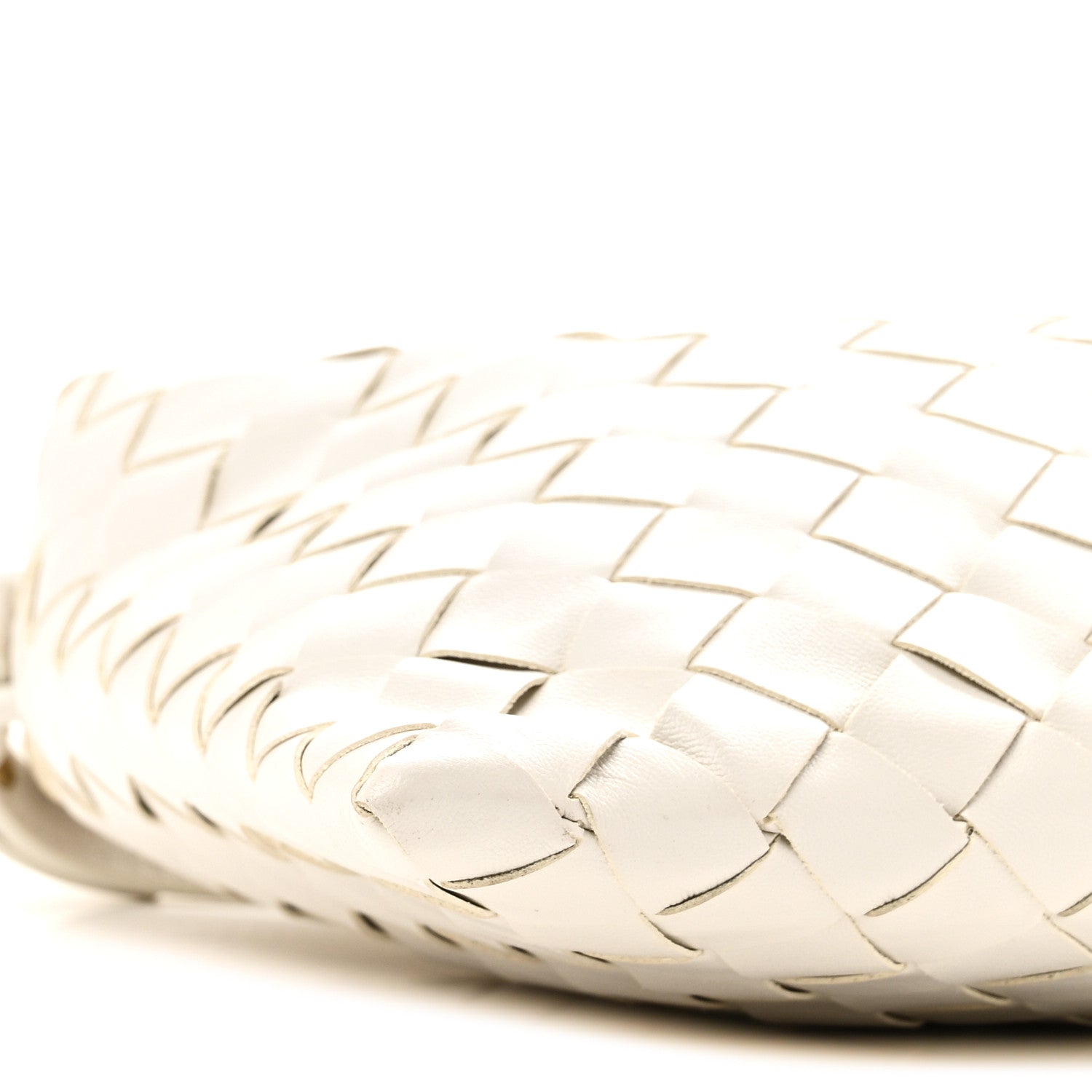 Bottega Veneta Calfskin Intrecciato Mini Hop White 8 of 9