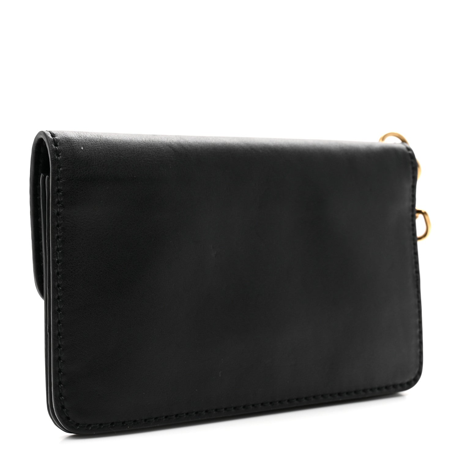 Christian Dior Calfskin Dioraddict Wristlet Clutch Black 3 of 8