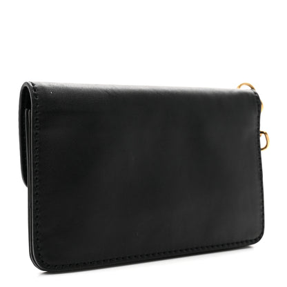 Christian Dior Calfskin Dioraddict Wristlet Clutch Black 3 of 8