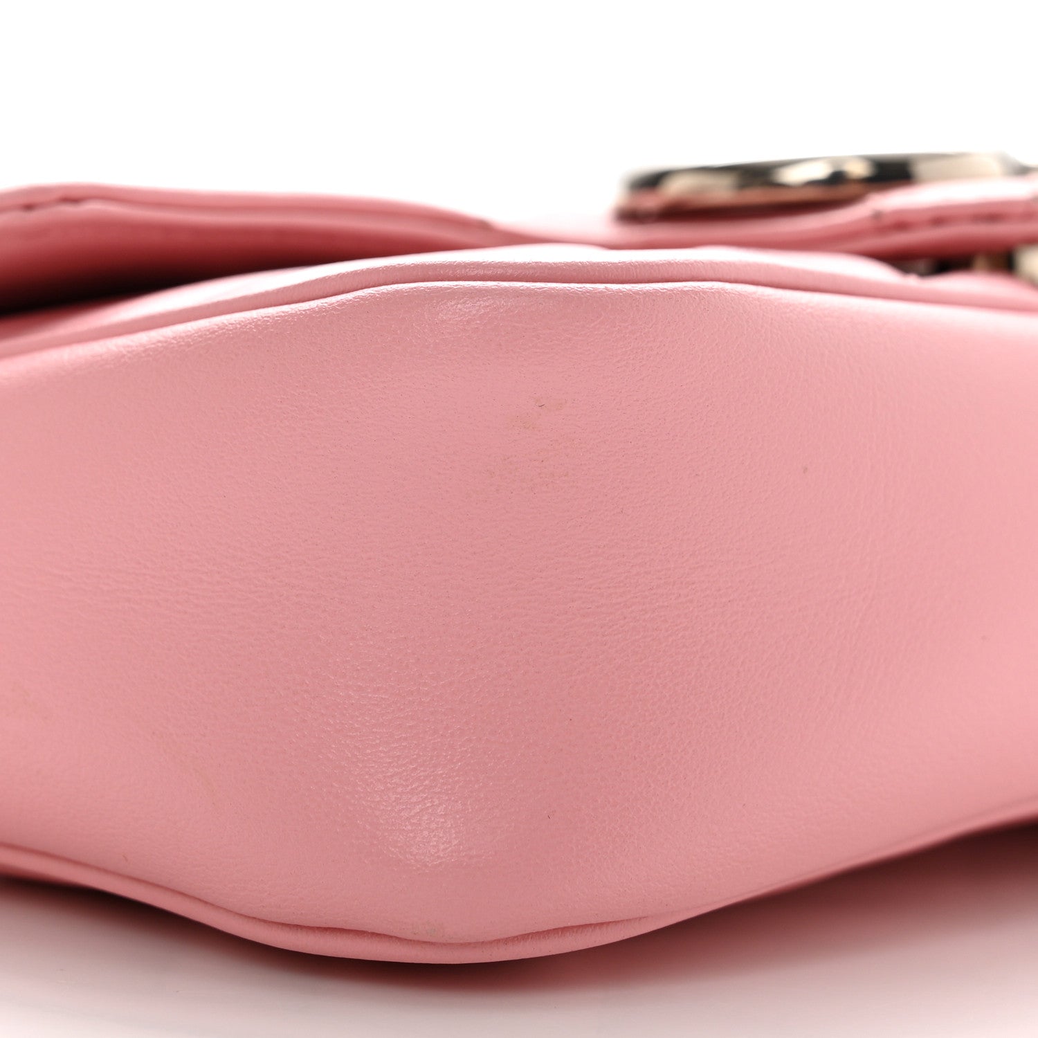 Gucci Calfskin Matelasse Super Mini GG Marmont Shoulder Bag Wild Rose 9 of 10