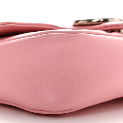 Gucci Calfskin Matelasse Super Mini GG Marmont Shoulder Bag Wild Rose 9 of 10