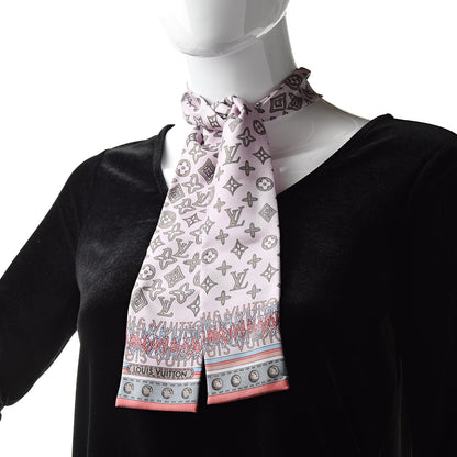 Louis Vuitton Silk Monogram Map Bandeau Rose Poudre 2 of 7