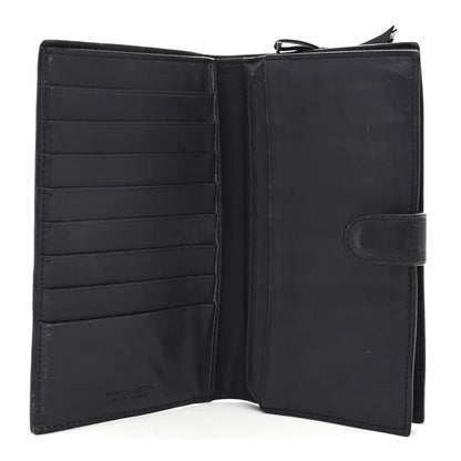 Bottega Veneta Nappa Intrecciato Continental Snap Wallet Grey 5 of 8