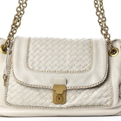 Bottega Veneta Nappa Intrecciato Napoli Shoulder Bag Cream 9 of 14