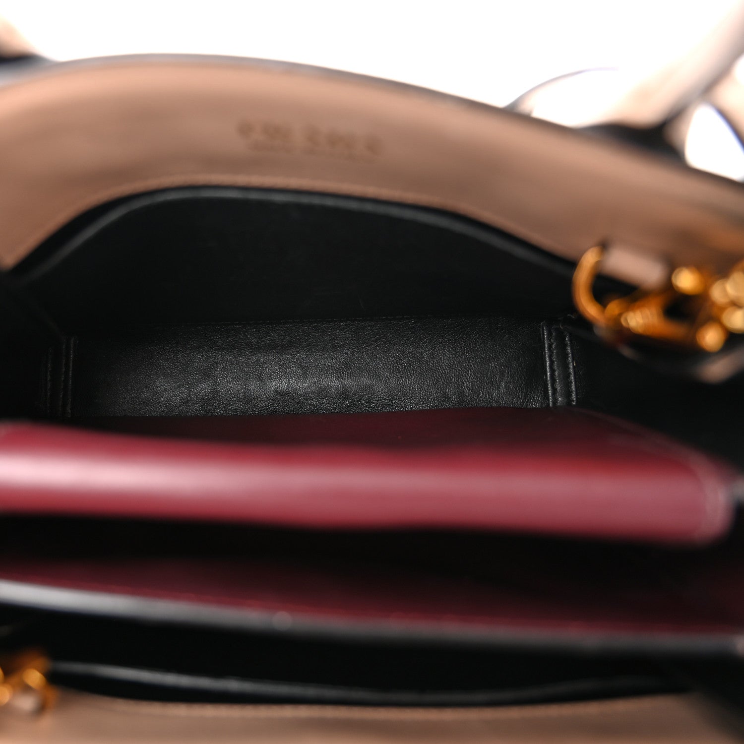 Prada Saffiano City Calfskin Small Bibliotheque Top Handle Cammeo Granato 6 of 15
