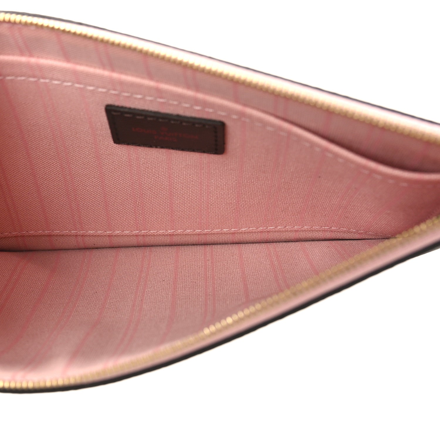 Louis Vuitton Damier Ebene Neverfull MM GM Pochette Rose Ballerine 5 of 8