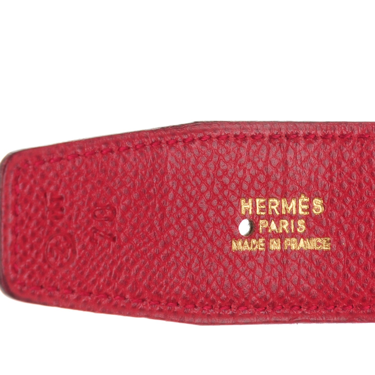 Box Courchevel 32mm Belt Strap 70 Black Rouge Grarance