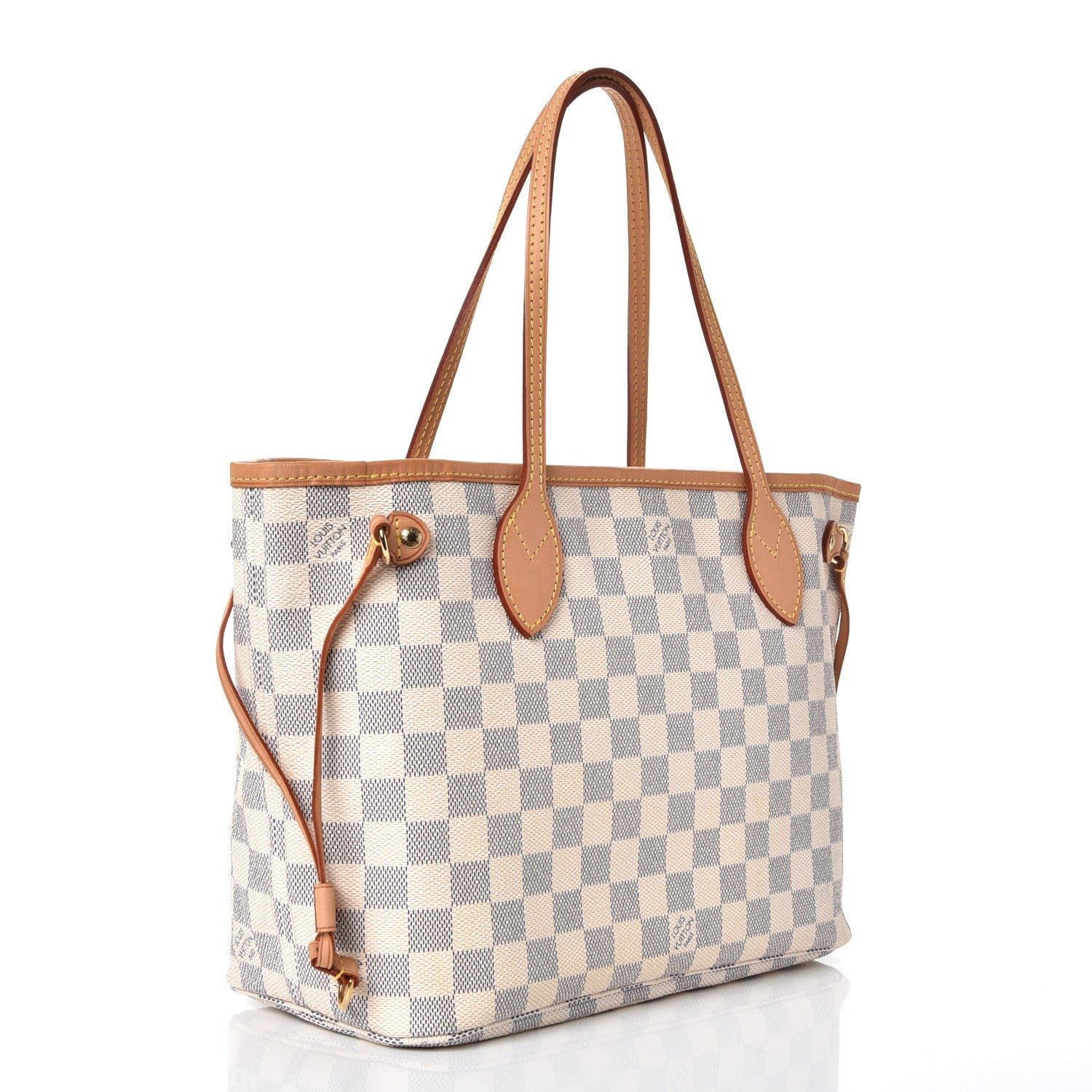 Louis Vuitton Damier Azur Neverfull PM 3 of 8